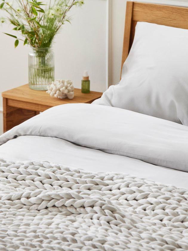 Second Skin Fitted Sheet — Moonstone Grey
